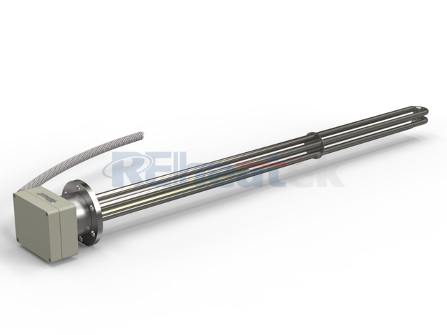 Flensonderdompelingverwarmer met termostaat