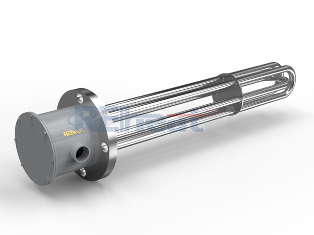 3-element flens-onderdompelverwarmer vir tenk