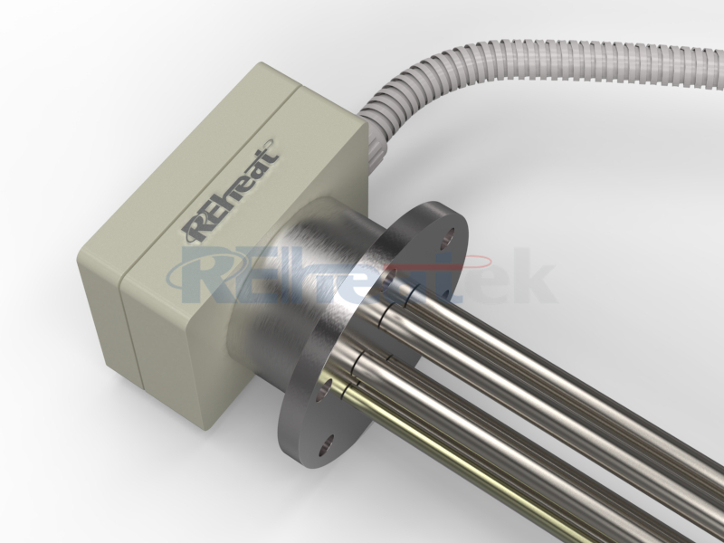 Flange Immersion Heater na may Thermostat
